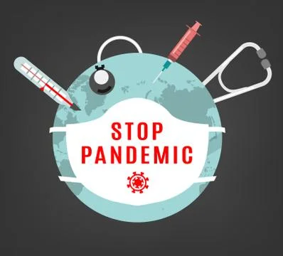 Pandemic Vector Image Stock Illustration