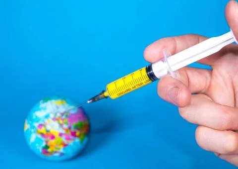 Pandemic Virus Solution Stock Photos