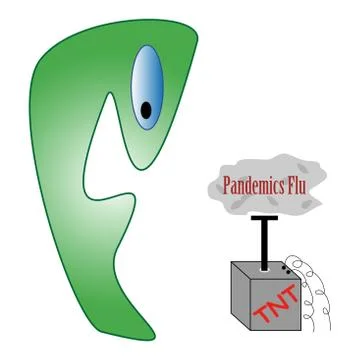 Pandemics Flu Illustrazione stock