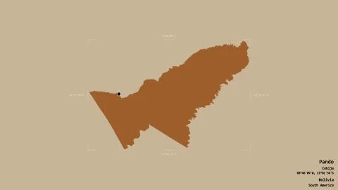 Pando - Bolivia. Bounding box. Pattern Stock Illustration