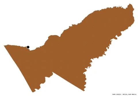 Pando, department of Bolivia, on white. Pattern Stock Illustration