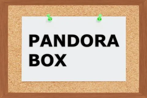 Pandora Box concept Stock Illustration