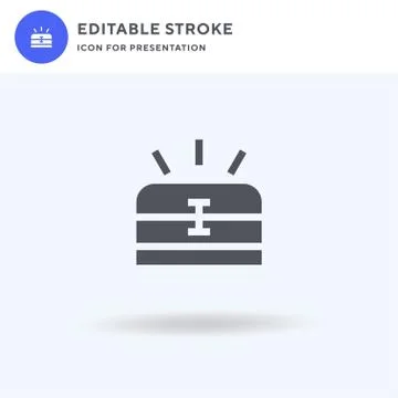 Pandoras Box icon vector, filled flat sign, solid pictogram isolated on white 스톡 일러스트