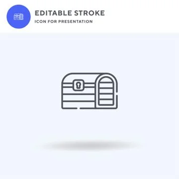 Pandoras Box icon vector, filled flat sign, solid pictogram isolated on white 스톡 일러스트