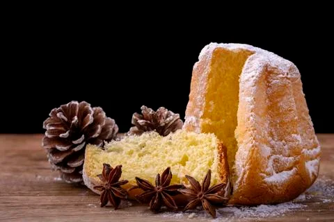 Pandoro cake Stock Photos