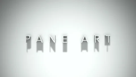 Pane art 3D title animation with shadows on a white background Video stock 297273619