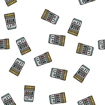 Panel 12 drug test vector seamless pattern Stockillustratie