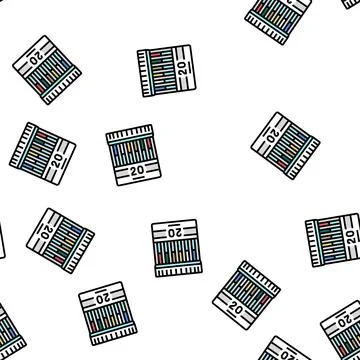 Panel 20 drug test vector seamless pattern Stock Illustration