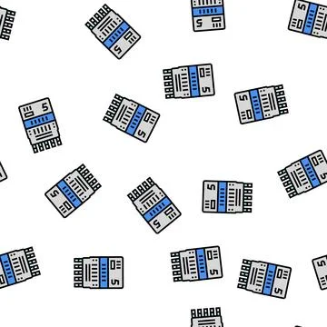 Panel 5 drug test vector seamless pattern Illustrazione stock