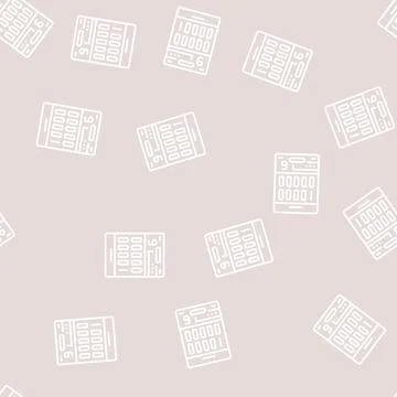 Panel 9 drug test line seamless pattern イラスト素材