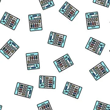 Panel 9 drug test vector seamless pattern イラスト素材