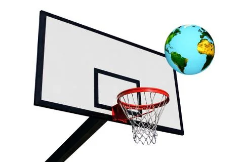 A panel of basketball Stock Illustration