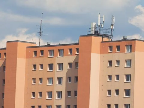 Panel Building Closeup Stock Photos