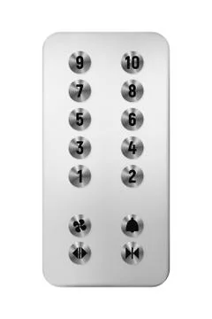 The panel with buttons. Stock Illustration