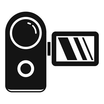 Panel camera icon simple . Video camcorder Stock Illustration