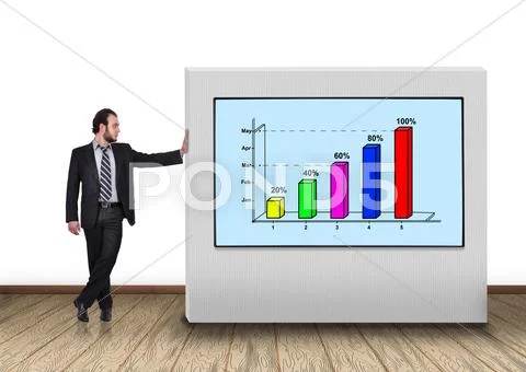 Panel with chart Stock Photos