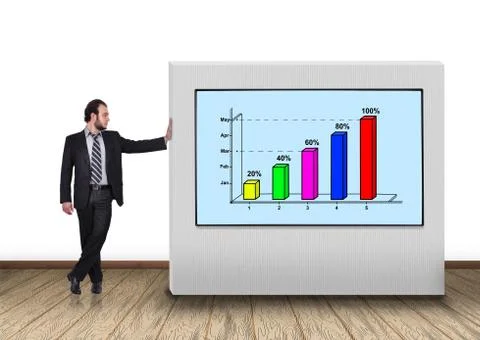 Panel with chart Stock Photos