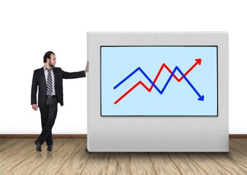 Panel with chart Stock Photos