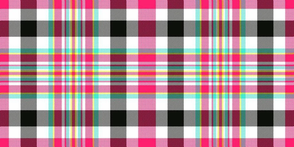 Panel check textile vector, tribal seamless pattern texture. Indian fabric .. Stock Illustration
