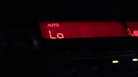 Panel climate controlled car Stock Footage 56030386