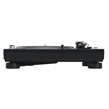 Panel dj vinyl player, front view Stock Illustration