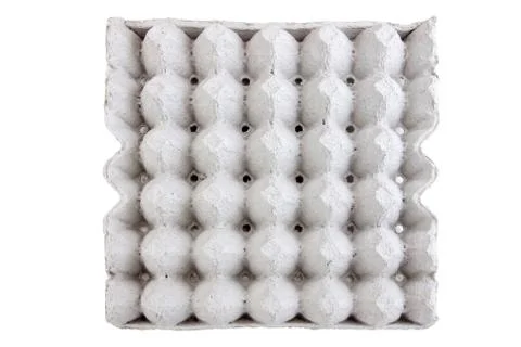 Panel empty eggs of paper Stock Photos