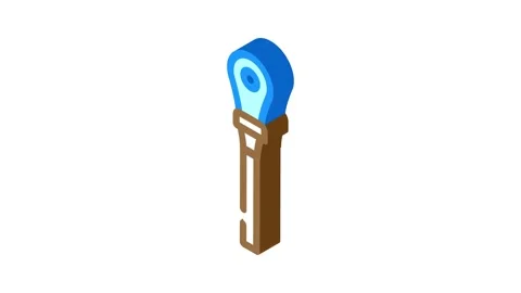 Panel feed wire cable isometric icon animation Stock Footage 327294688