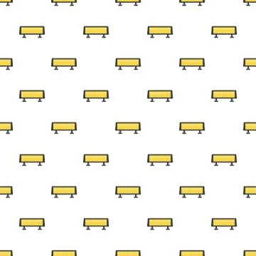 Panel heater pattern seamless 스톡 일러스트