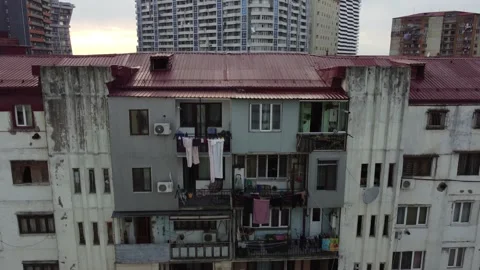 Panel House Batumi Stock Footage 223724694