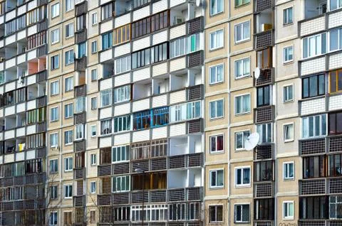 The panel house Stock Photos