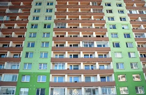 Panel housing estates Stock Photos