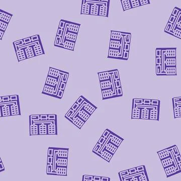 Panel installation solar glyph vector seamless pattern イラスト素材