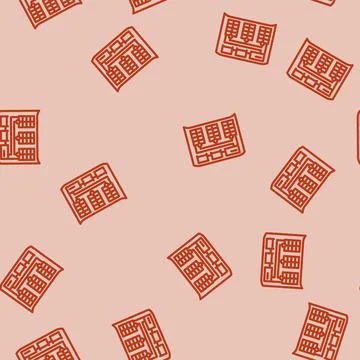 Panel installation solar line vector seamless pattern Illustrazione stock