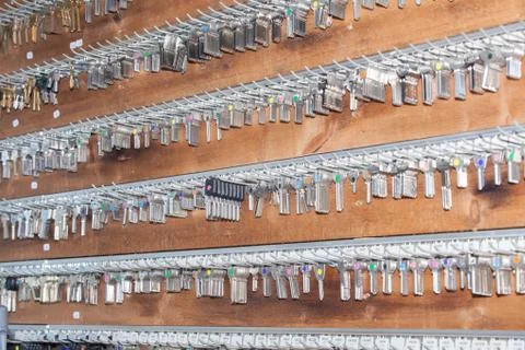 Panel keys to a locksmith Stock Photos
