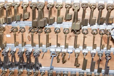 Panel keys to a locksmith Stock Photos