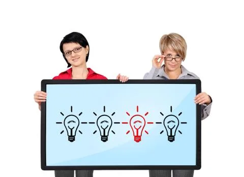 Panel with lamps Foto stock