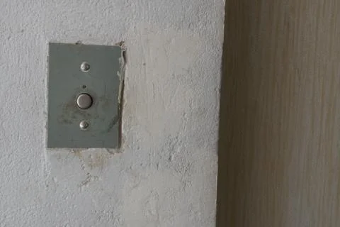 The panel lift call button Stock Photos