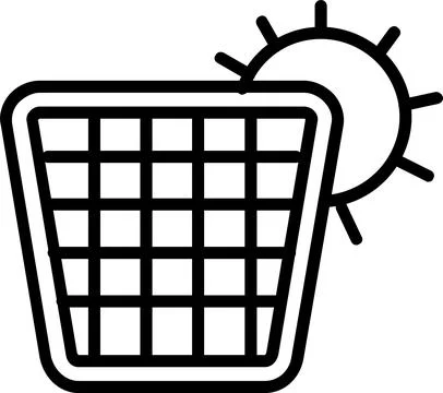 Panel Line Icon Design Stock Illustration