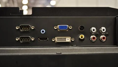 The panel with plug-and-sockets Stock Photos