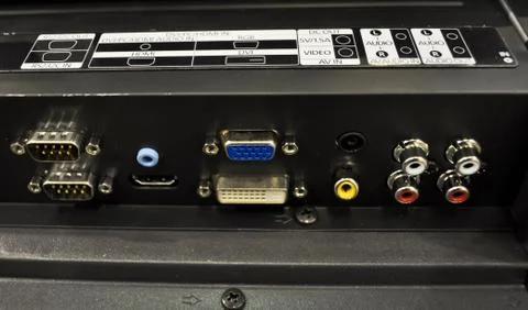 The panel with plug-and-sockets Stock Photos