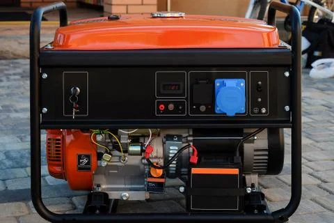 Panel portable electric generator Stock Photos