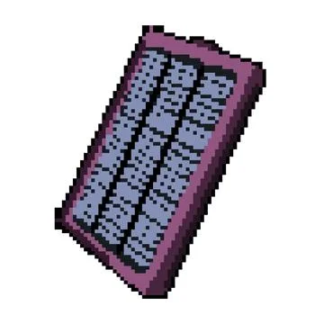 Panel solar charger pixel art vector illustration Stock Illustration