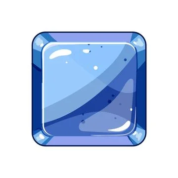 Panel square game button cartoon vector illustration Ilustración de archivo