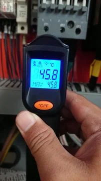 Panel Temperature Check Stock Photos