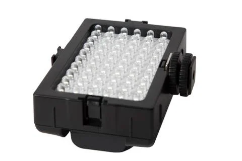 Panel transparent, white leds Stock Photos