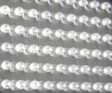 Panel transparent, white leds Stock Photos