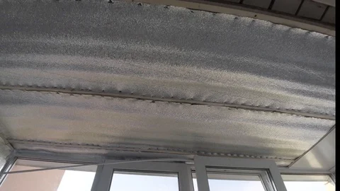 Panels are stacked to the ceiling Stock Footage 85827072