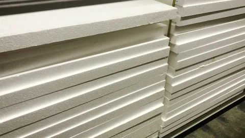 Panels Board for Wall Insulation 스톡 동영상 257775992