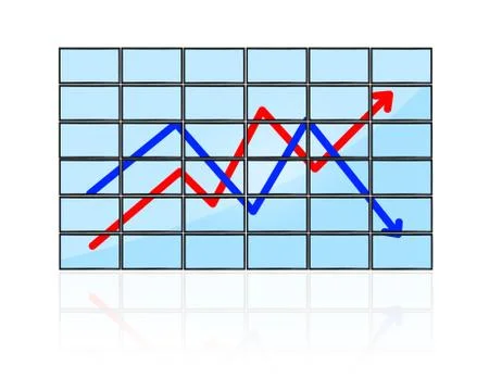 Panels with chart Stock Photos