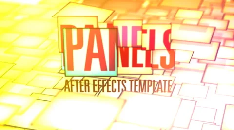 Panels Promo Template Stockmateriaal After Effects